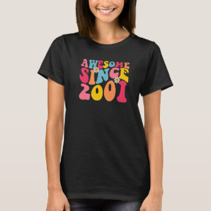 Camiseta 22º Aniversário Impressionante Desde 2001 Retro 22