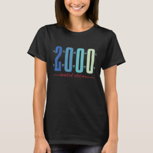 Camiseta 22º Aniversário Mulheres 22 Anos 2000 Presente 11