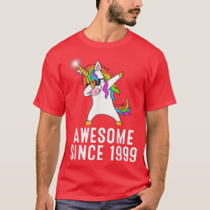 Camiseta 22º aniversário, unicórnio dab, Incrível desde 199