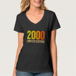 Camiseta 22.º Aniversário Mulheres 22 Anos 2000 9