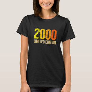 Camiseta 22.º Aniversário Mulheres 22 Anos 2000 9