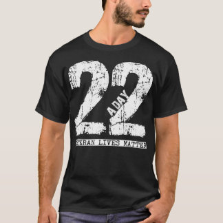 Camiseta 22 a day veteran   22 a day veteran suicide appare