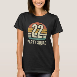 Camiseta 22 Aniversário 22 Festa de Tripulação 22 Grupo Bi