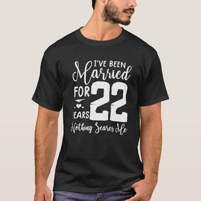 Camiseta 22 Anos De Casamento Com O Funny Casal 22º Anivers (Frente)