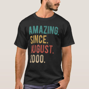 Camiseta 22 anos de idade 22 de aniversário incrível desde 