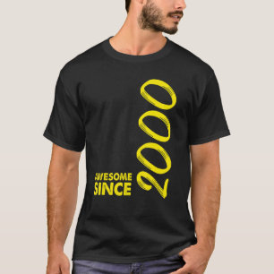 Camiseta 22 anos de idade incrível desde 2000 22º aniversár