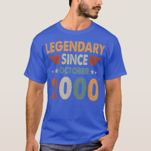 Camiseta 22 anos de idade, lenda de presentes desde outubro