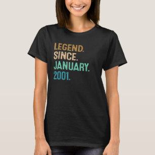 Camiseta 22 anos de lenda desde Janeiro de 2001 22º nascime