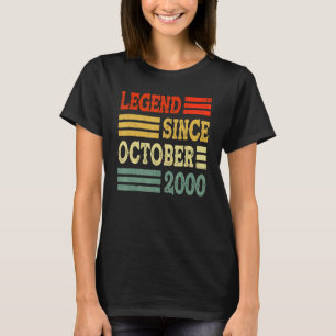 Camiseta 22 anos de lenda desde outubro de 2000 22º nascime