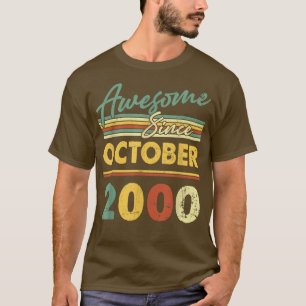 Camiseta 22 Anos Engraçado Espetacular Desde Outubro De 200