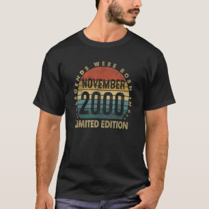 Camiseta 22 anos Novembro de 2000 22º aniversário 1
