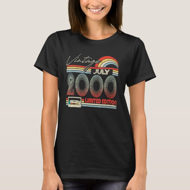 Camiseta 22 de julho de 2000 Vintage Cassette (Frente)