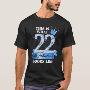 Camiseta 22 e fabuloso I Blue Black Party Group Candid Phot