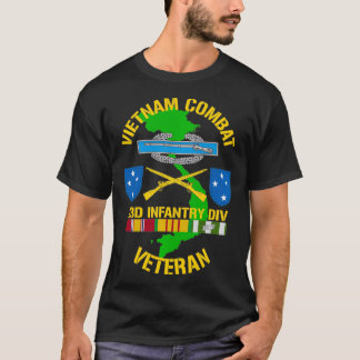 Camiseta 23ª Divisão de Infantaria Vietname Combate Veteran