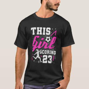 Camiseta 23º Aniversário Esta Garota Pontuando 23 Anos De I