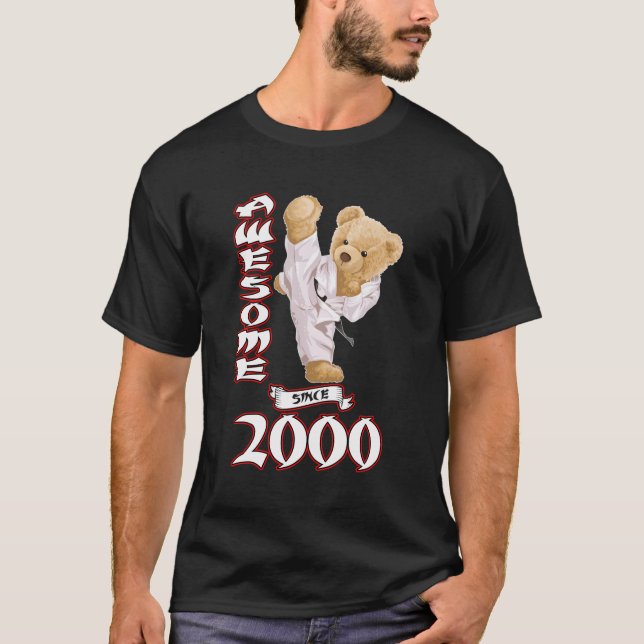 Camiseta 23º Aniversário Homens Mulheres 2000 Espetacular K (Frente)