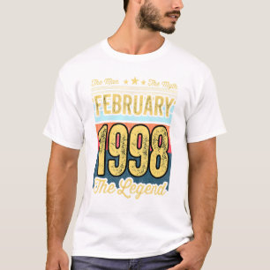 Camiseta 23º Aniversário O Homem O Mito A Legenda Fevereiro