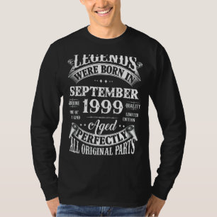 Camiseta 23º Nascer De Legendas De Aniversário Em Setembro