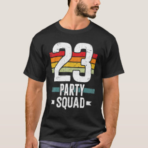 Camiseta 23 Aniversário 23 Festa de Tripulação 23 Grupo Bi