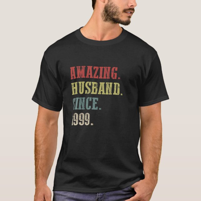Camiseta 23 Aniversário do Casamento Dotá-Lo - Marido Incrí (Frente)