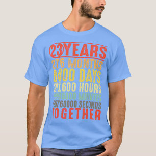 Camiseta 23 Anos 23 Aniversário de Casamento Oferece-Lhe Pr