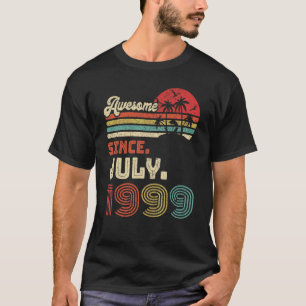 Camiseta 23 anos de idade incrível desde julho de 1999 23º