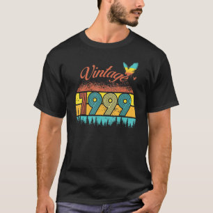 Camiseta 23 Anos Homens Mulheres Vintage Retro 1999 23º Ani