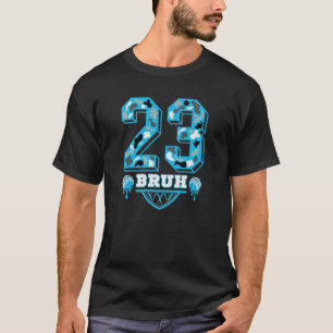 Camiseta 23 bruh Camo Gamma Azul Combinando , gamma azul, b