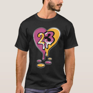 Camiseta 23 Coração de Drip Irmandade 1s Coração Coração Co
