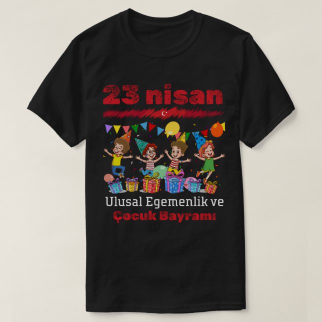Camiseta 23 de Abril Celebração da Soberania Nacio (Frente do Design)