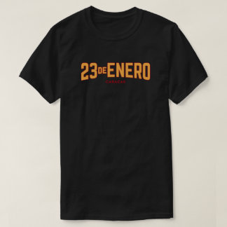 Camiseta 23 de Ener - CARACAS. Amarillo