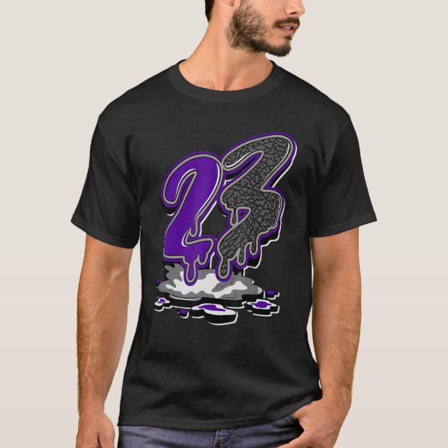 Camiseta 23 Drip Dark Iris 3s Correspondente (Frente)