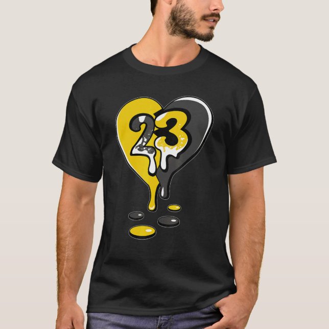 Camiseta 23 Drip Heart Lightning 4s Matching (Frente)
