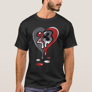 Camiseta 23 Drip Heart Retro Flint 13s Correspondente