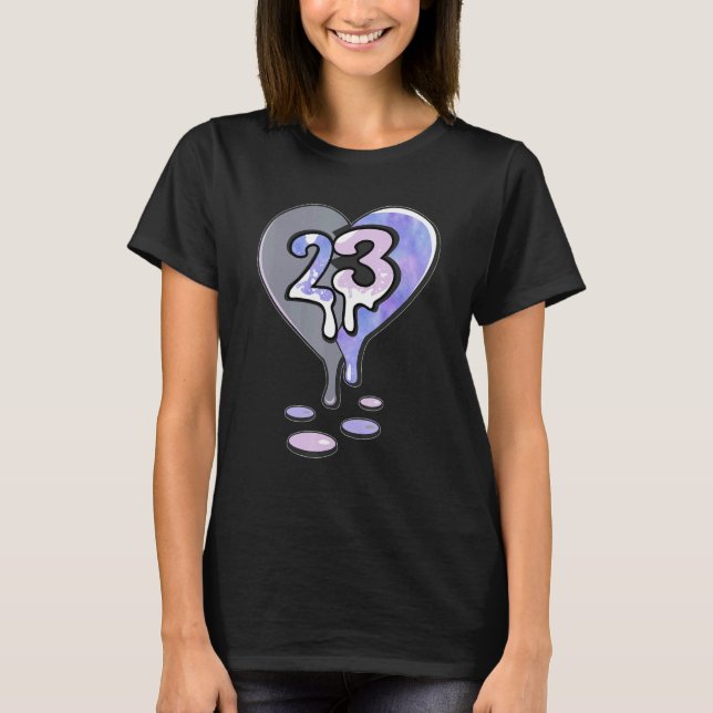 Camiseta 23 Drip Heart Zen Master 4s Matching (Frente)