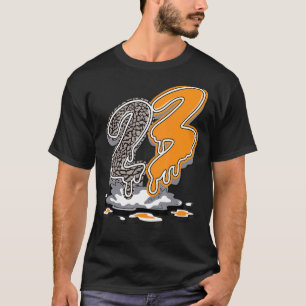 Camiseta 23 Drip Laser Laranja 3s Correspondente