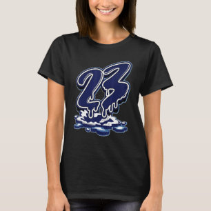 Camiseta 23 Drip Midnight Marinho 11s Correspondente