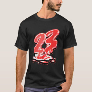 Camiseta 23 Drip Retro Branco Infravermelho 7s Corresponden