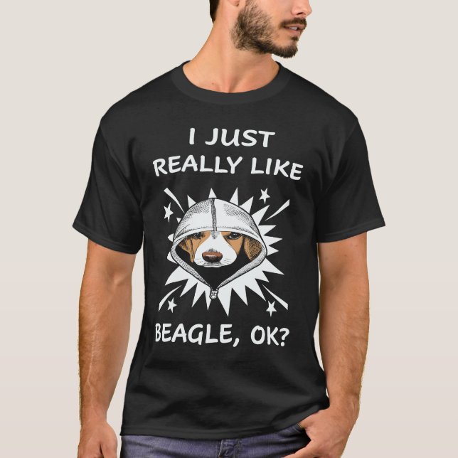 Camiseta 23 Eu simplesmente gosto muito de Beagle (Frente)