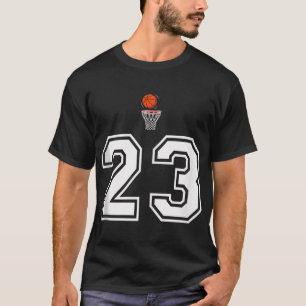Camiseta 23 Número de Estilo de Basquete Vintage White Tank