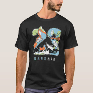 Camiseta 23 Raros Air Low Azul Costura 1s Correspondentes
