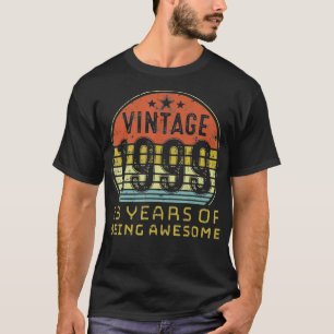 Camiseta 23 Year Old Birthday Vintage 1999 23rd Birthday 