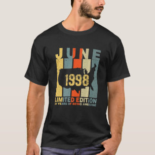 Camiseta 24º Aniversário Junho De 1998 24 Anos De Esforço
