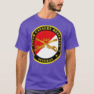 Camiseta 240º Regimento de Cavalaria Branch Veteran Red Whi