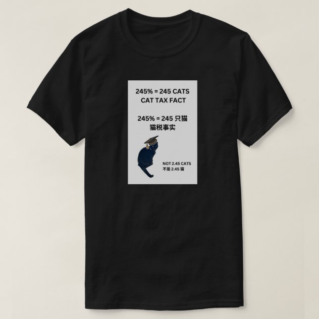 CAMISETA 245% = 245 GATOS (Frente do Design)