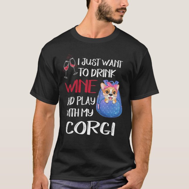Camiseta 247 Eu Quero Apenas Beber Vinho (Frente)