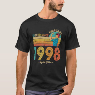 Camiseta 24. º aniversário Fevereiro 1998 Legenda desde 199