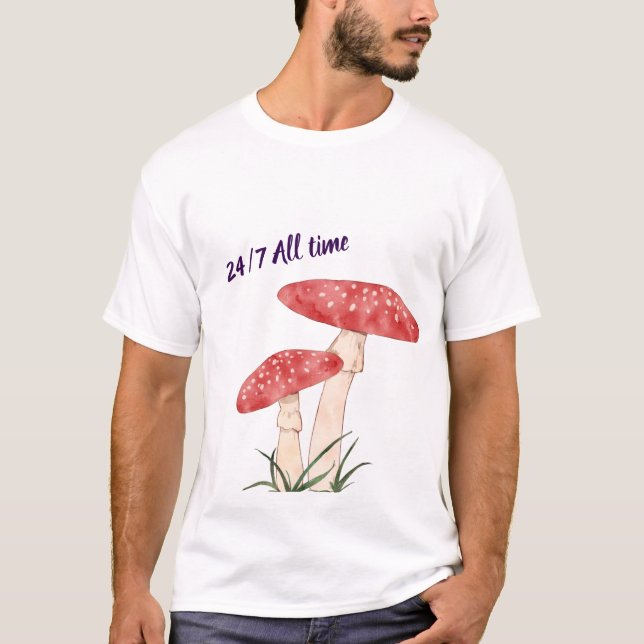 Camiseta 24/7 Sempre – Mentalidade de Esforço (Frente)