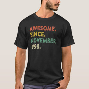 Camiseta 24 anos é incrível desde novembro de 1998 24º trim