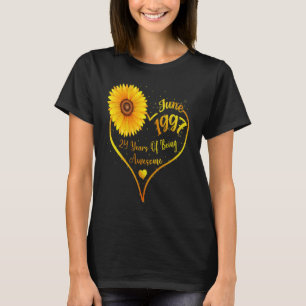 Camiseta 24 de junho Mulheres de aniversário 1997 Girls de 